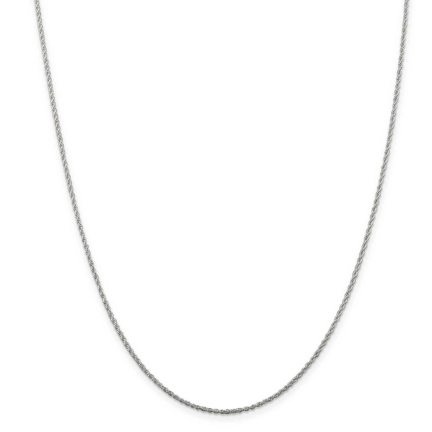 1.3mm Loose Rope Chain 22 Inch Sterling Silver QFC67-22