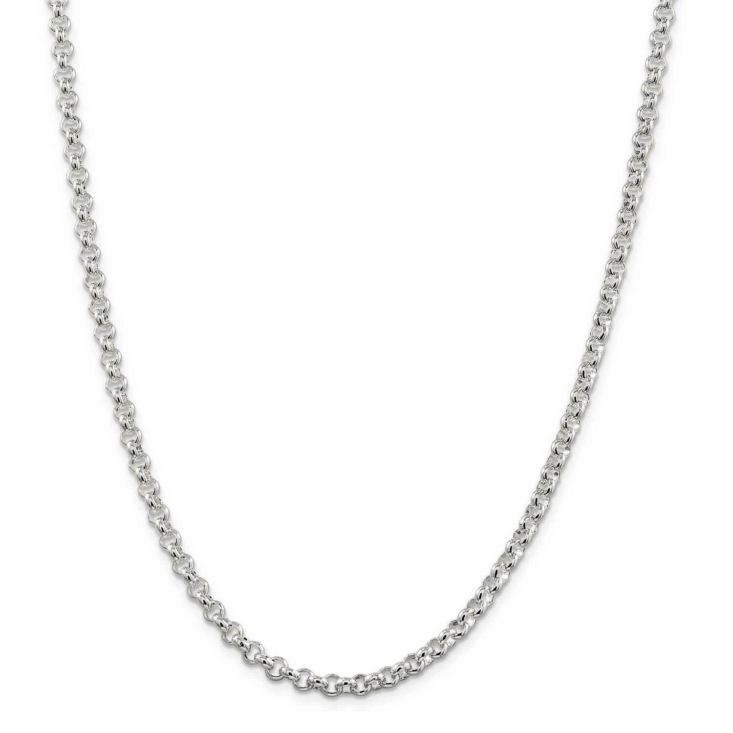4.75mm Rolo Chain 26 Inch Sterling Silver QFC76-26