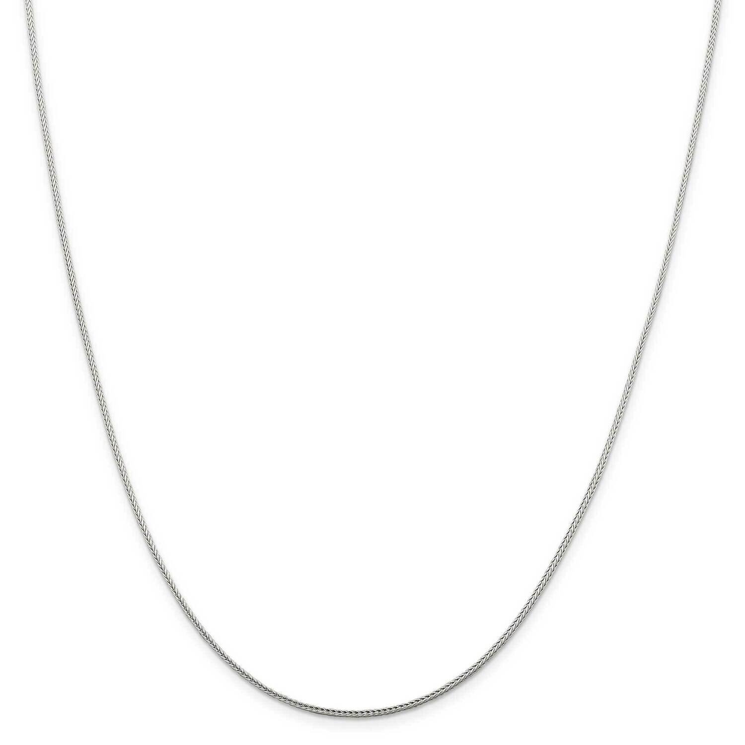 1.45mm Diamond-Cut Round Franco Chain 26 Inch Sterling Silver QFR150-26, MPN: QFR150-26,