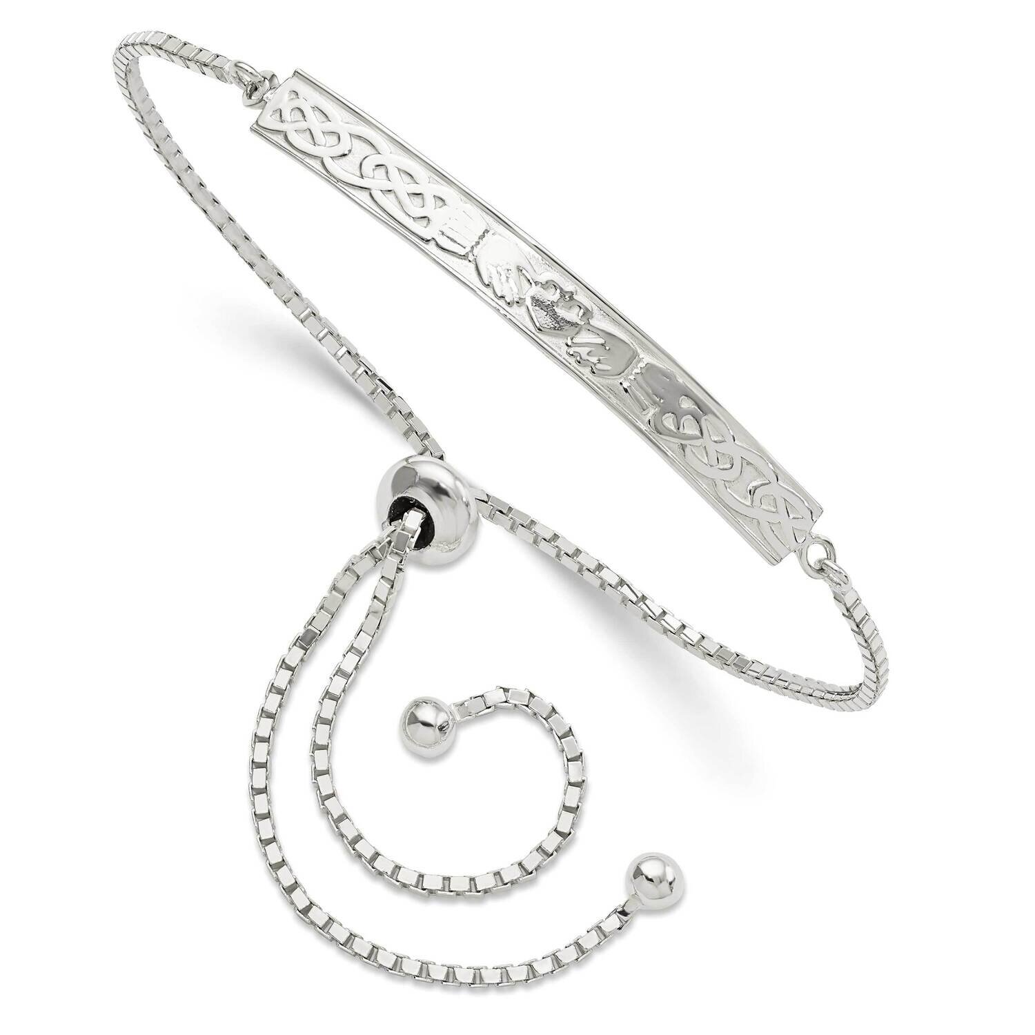 Claddagh Adjustable Bracelet Sterling Silver QG5794