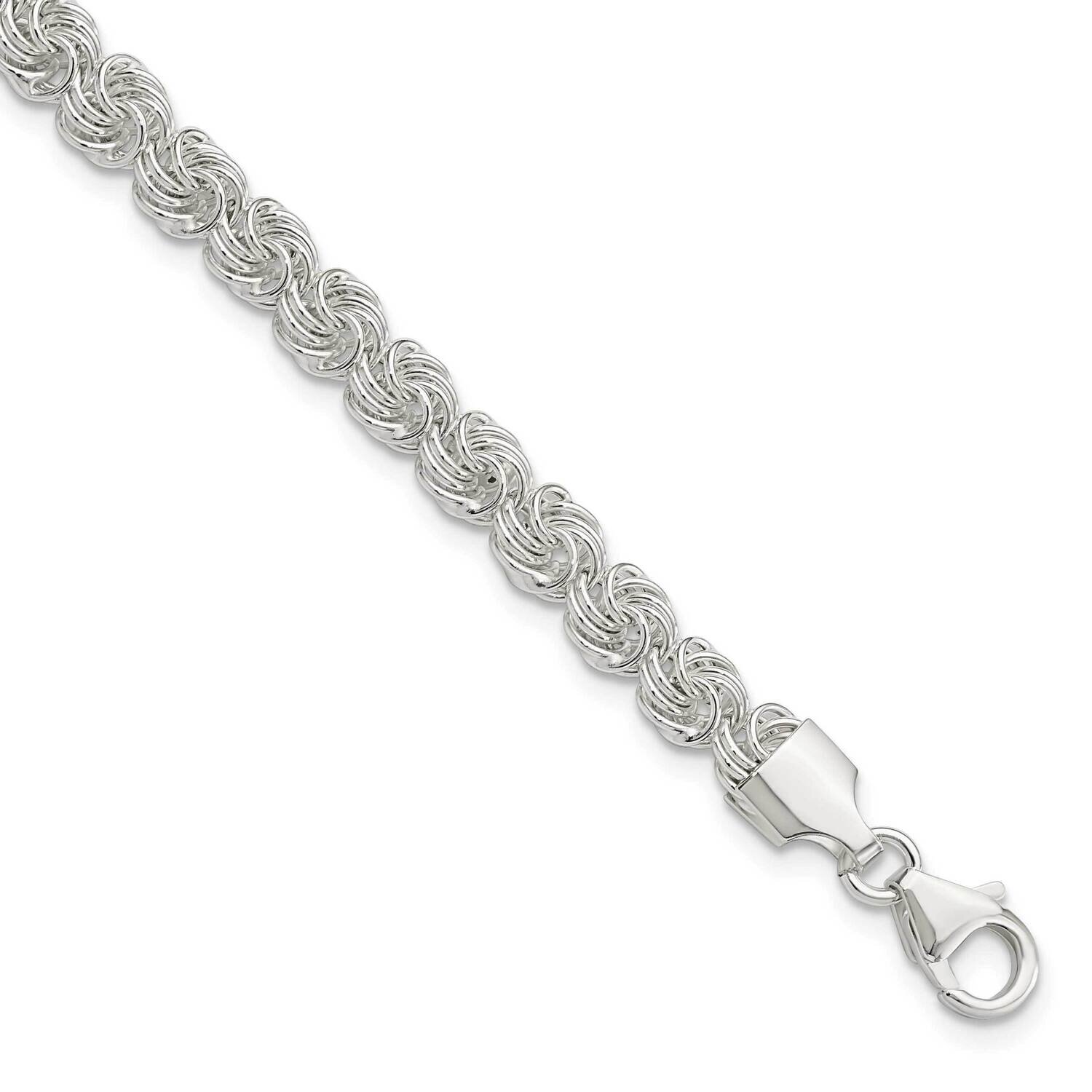 Love Knot Bracelet Sterling Silver Polished QG5817-7.5