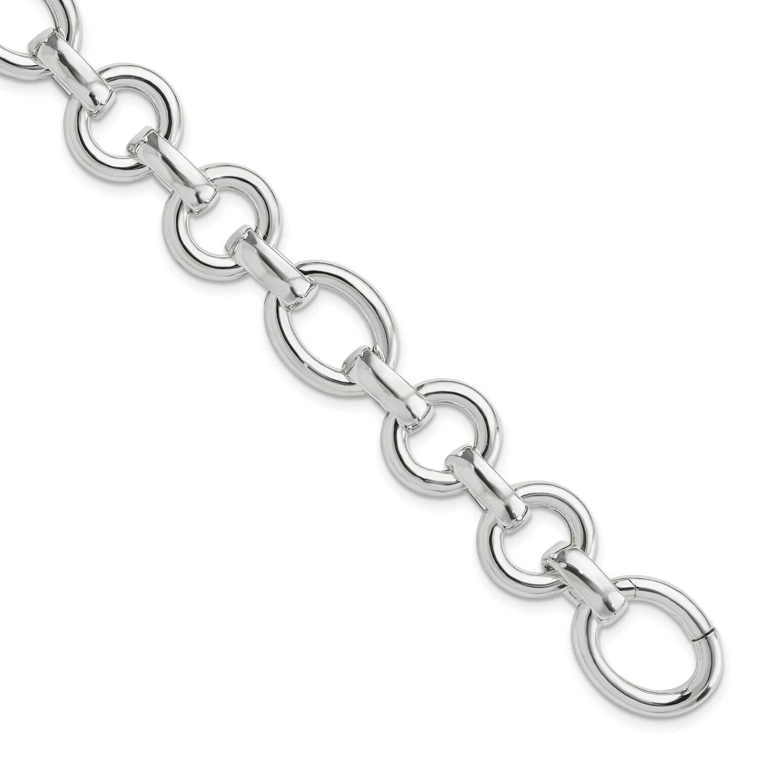 Fancy Link Bracelet Sterling Silver Polished QG5826-8, MPN: QG5826-8,