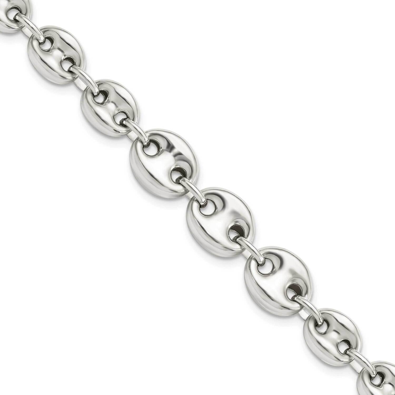 Fancy Link 7.5 Inch Bracelet Sterling Silver Polished QG5971-7.5, MPN: QG5971-7.5, 191101781896