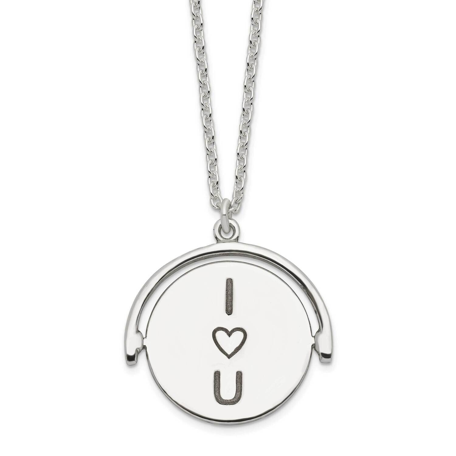 I Love You Forever Necklace 16 Inch Sterling Silver QG6092-16, MPN: QG6092-16, 196904161104