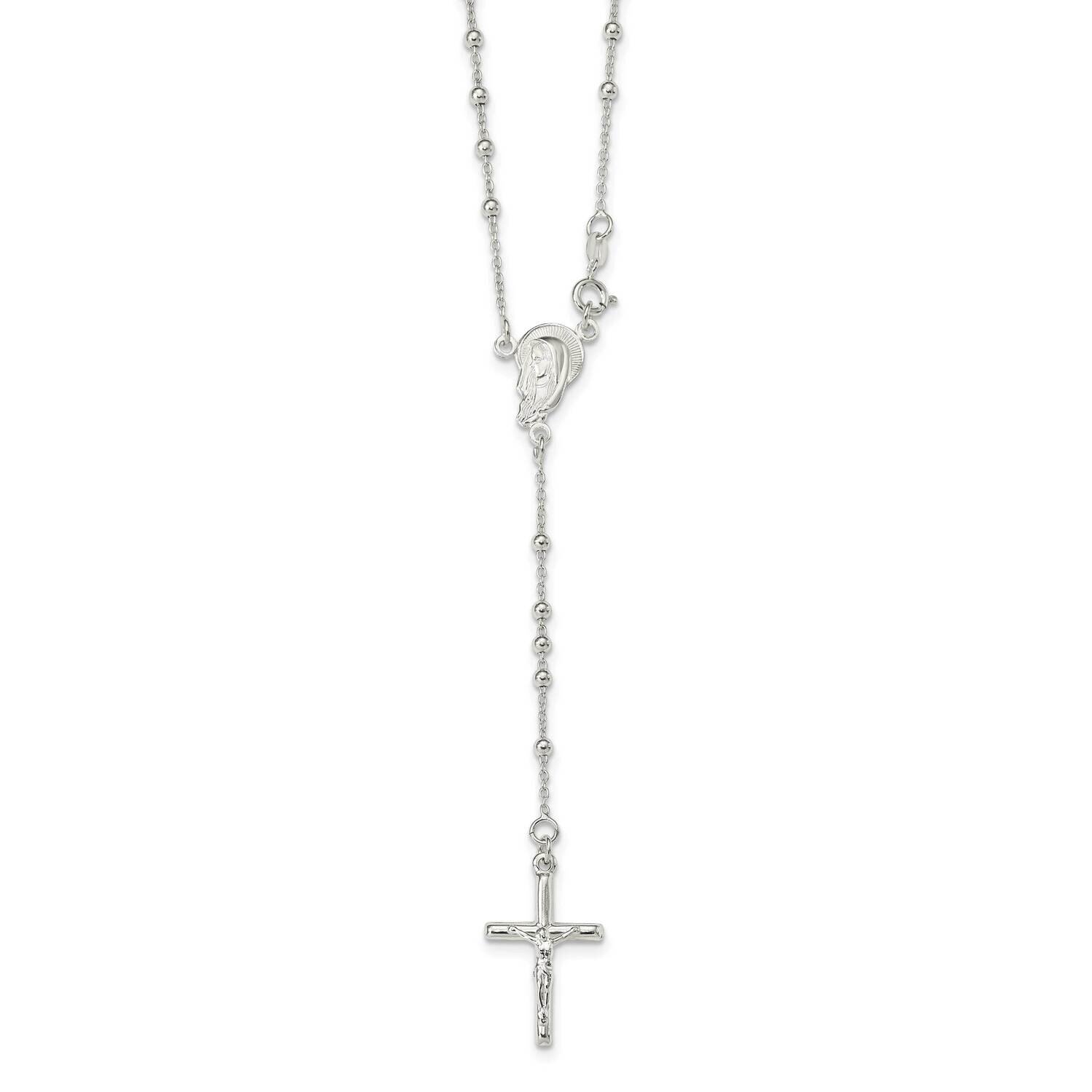 Crucifix Necklace 24 Inch Sterling Silver QH5124-24, MPN: QH5124-24, 191101072789