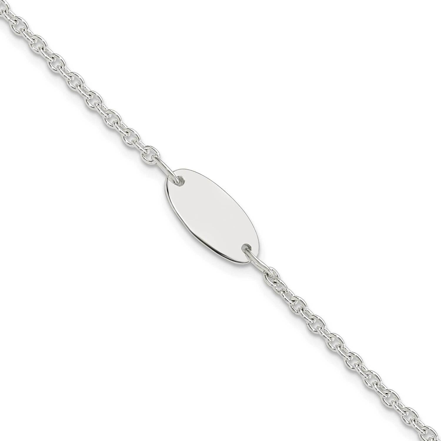 Childrens 6 Inch Id Bracelet Sterling Silver Polished QID234-6, MPN: QID234-6, 196904161234