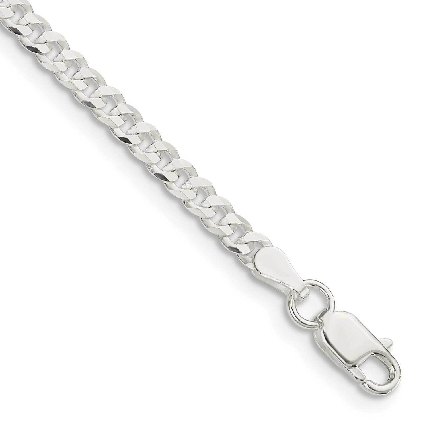 3.15mm Flat Curb Chain 9 Inch Sterling Silver QLB080-9, MPN: QLB080-9, 191101767289