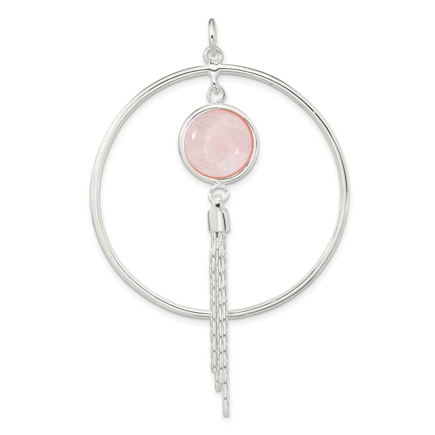 Dyed Agate Fancy Dangle Pendant Sterling Silver Polished QP5547, MPN: QP5547,