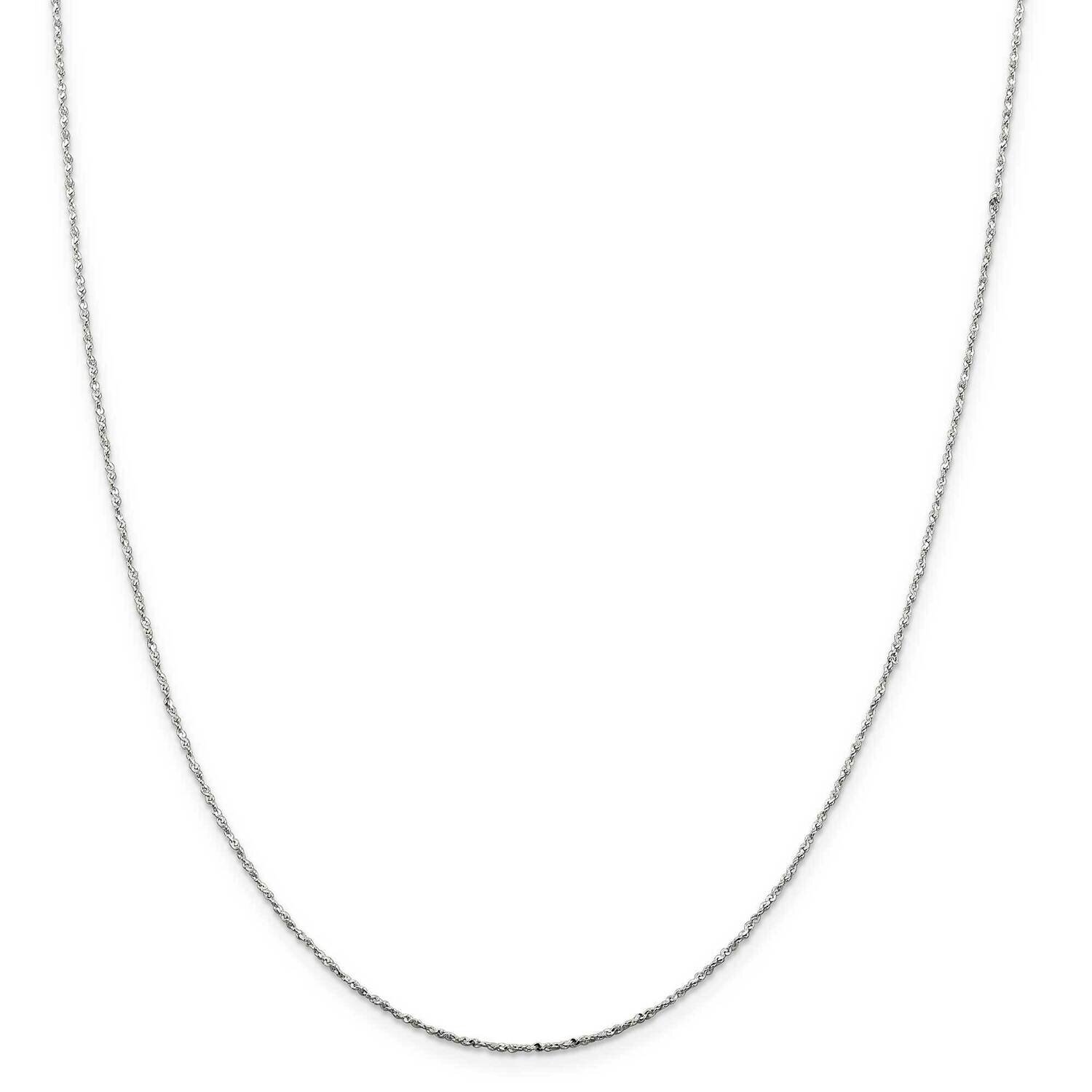 1mm Twisted Serpentine Chain 14 Inch Sterling Silver QPE38-14, MPN: QPE38-14, 191101784163