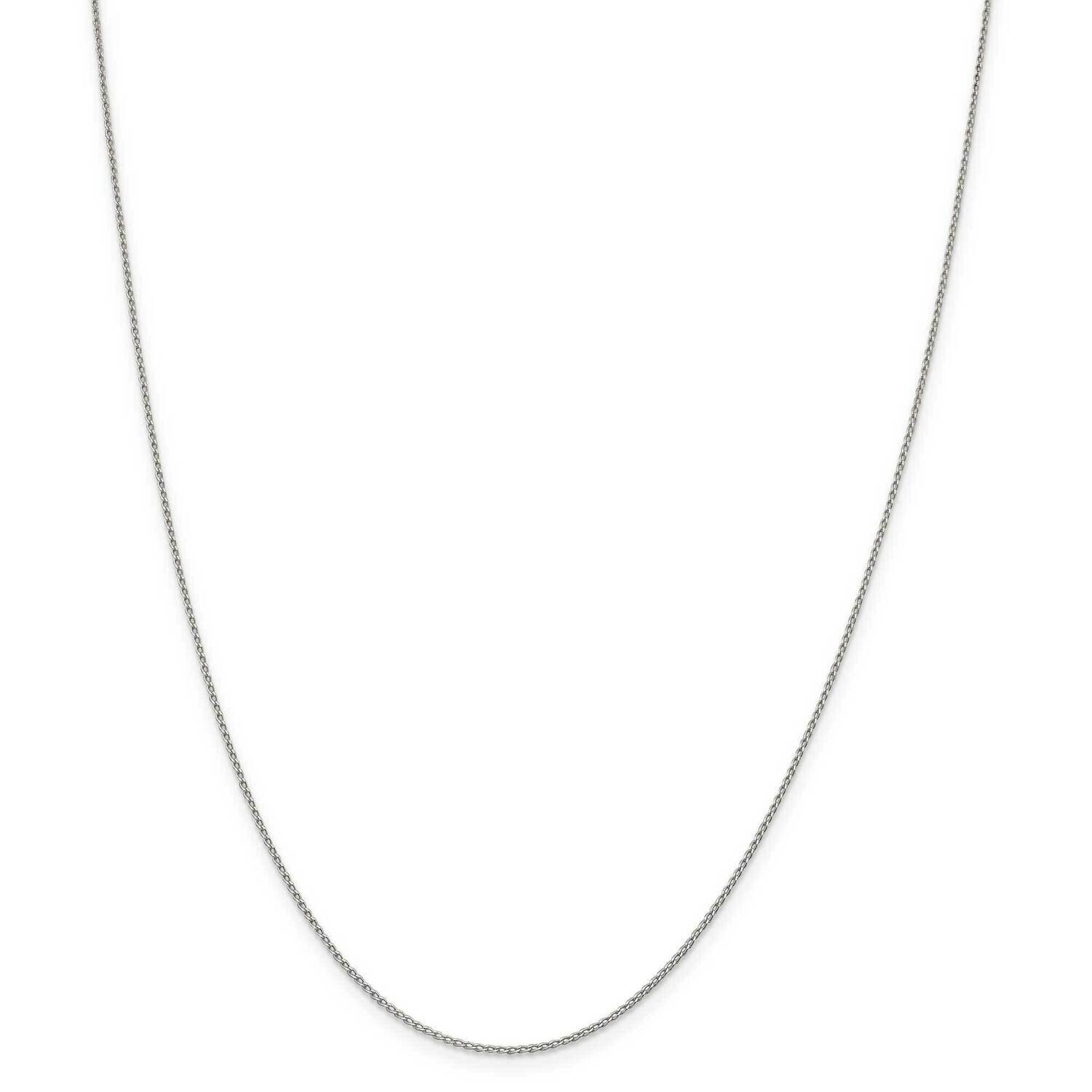 1mm Open Elongated Link Curb Chain 14 Inch Sterling Silver QPE42-14, MPN: QPE42-14, 191101784156
