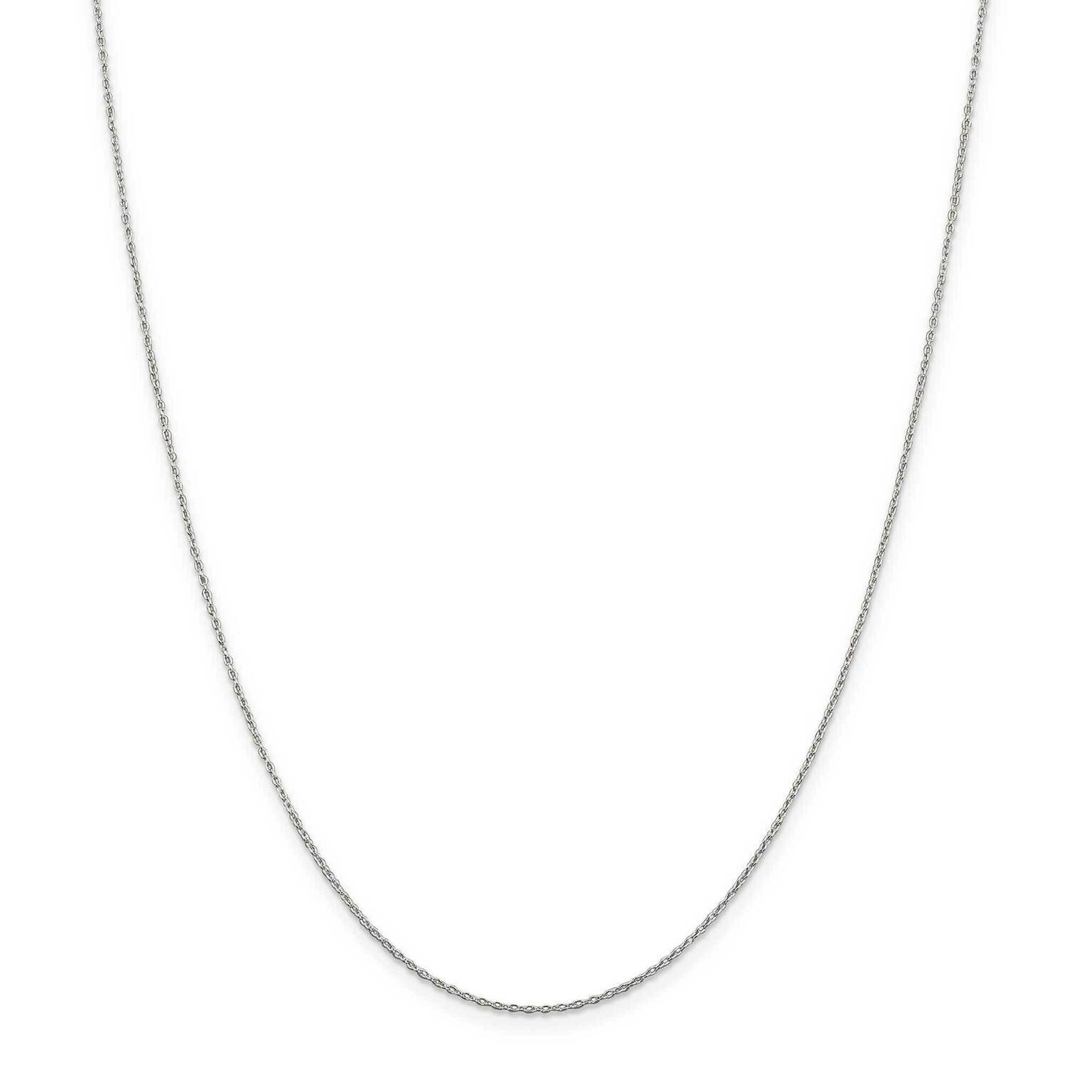 1.30mm Forzantina Cable Chain with 2 Inch Extender 18 Inch Sterling Silver QPE46E-18, MPN: QPE46E-1…
