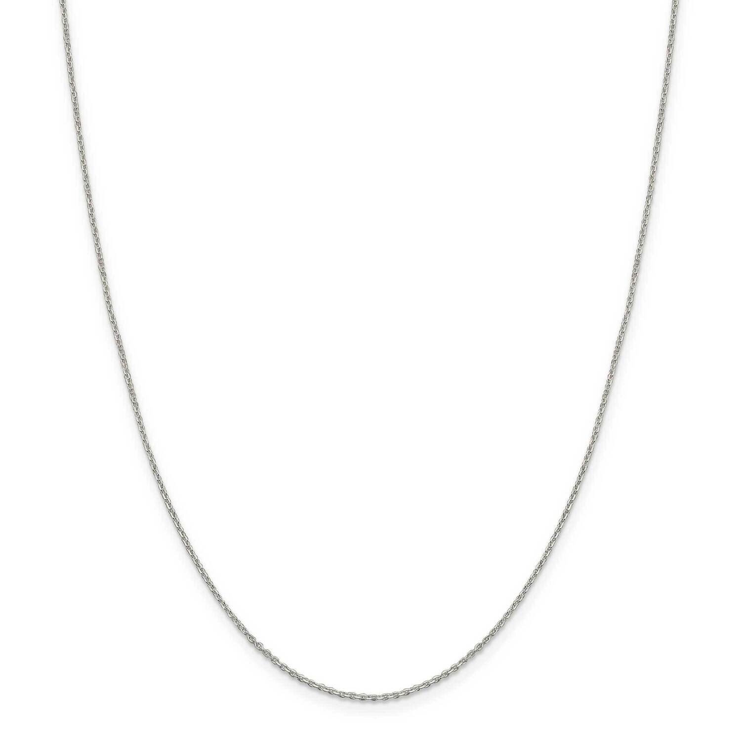 1.25mm Diamond-Cut Forzantina Cable Chain 26 Inch Sterling Silver QPE47-26