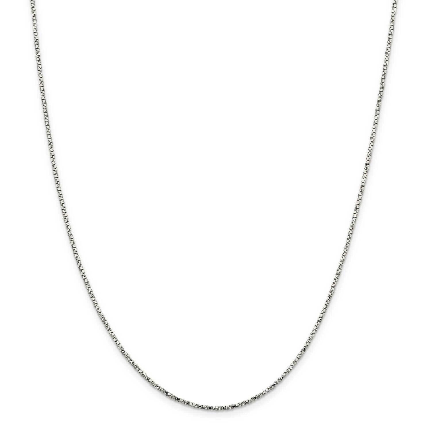 1.35mm Twisted Box Chain 30 Inch Sterling Silver QPE52-30, MPN: QPE52-30,