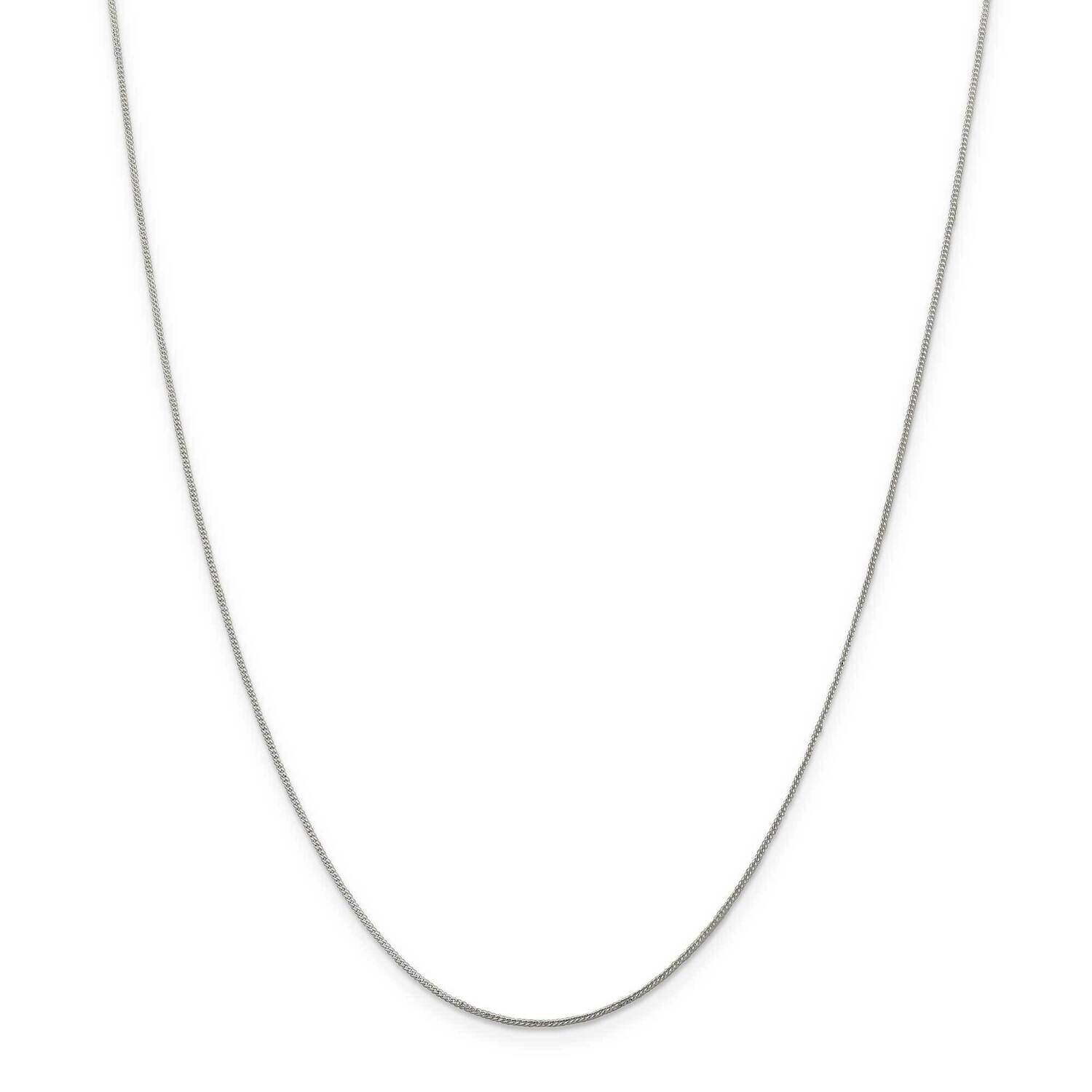 .8mm Curb Chain 22 Inch Sterling Silver QPE55-22, MPN: QPE55-22,