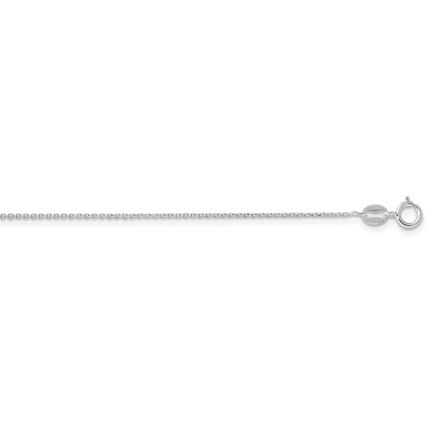 1mm 8 Sided Diamond-Cut Cable Chain 16 Inch Sterling Silver Rhodium-Plated QPE64R-16, MPN: QPE64R-1…