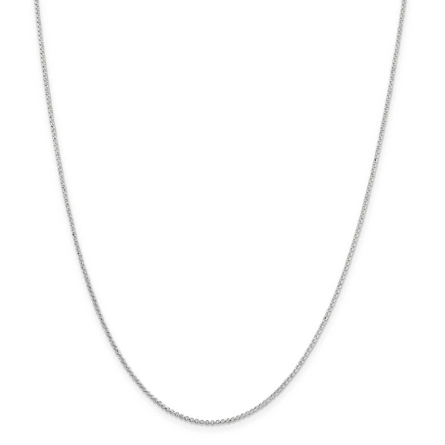 1.4mm Rolo Chain 22 Inch Sterling Silver QPE71-22