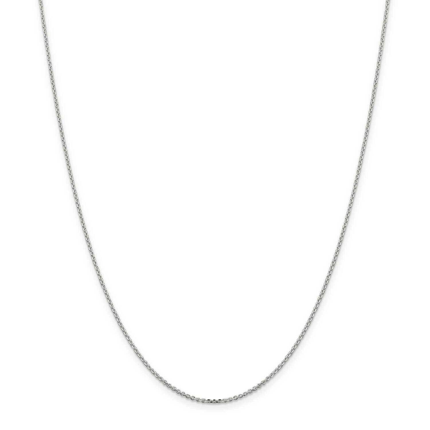 1.4mm Diamond-Cut Forzantina Cable Chain with 4 Inch Extender 22 Inch Sterling Silver QPE82E-22, MP…