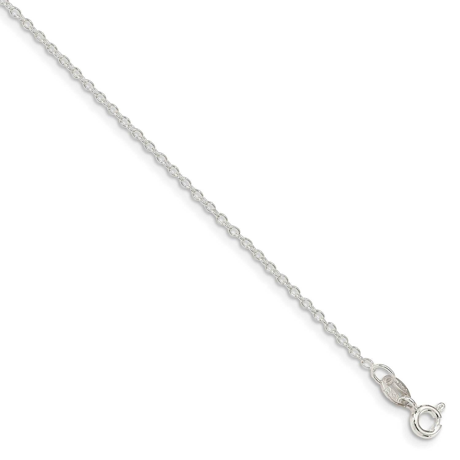 1.45mm Forzantina Cable Chain 22 Inch Sterling Silver QPE86-22, MPN: QPE86-22,