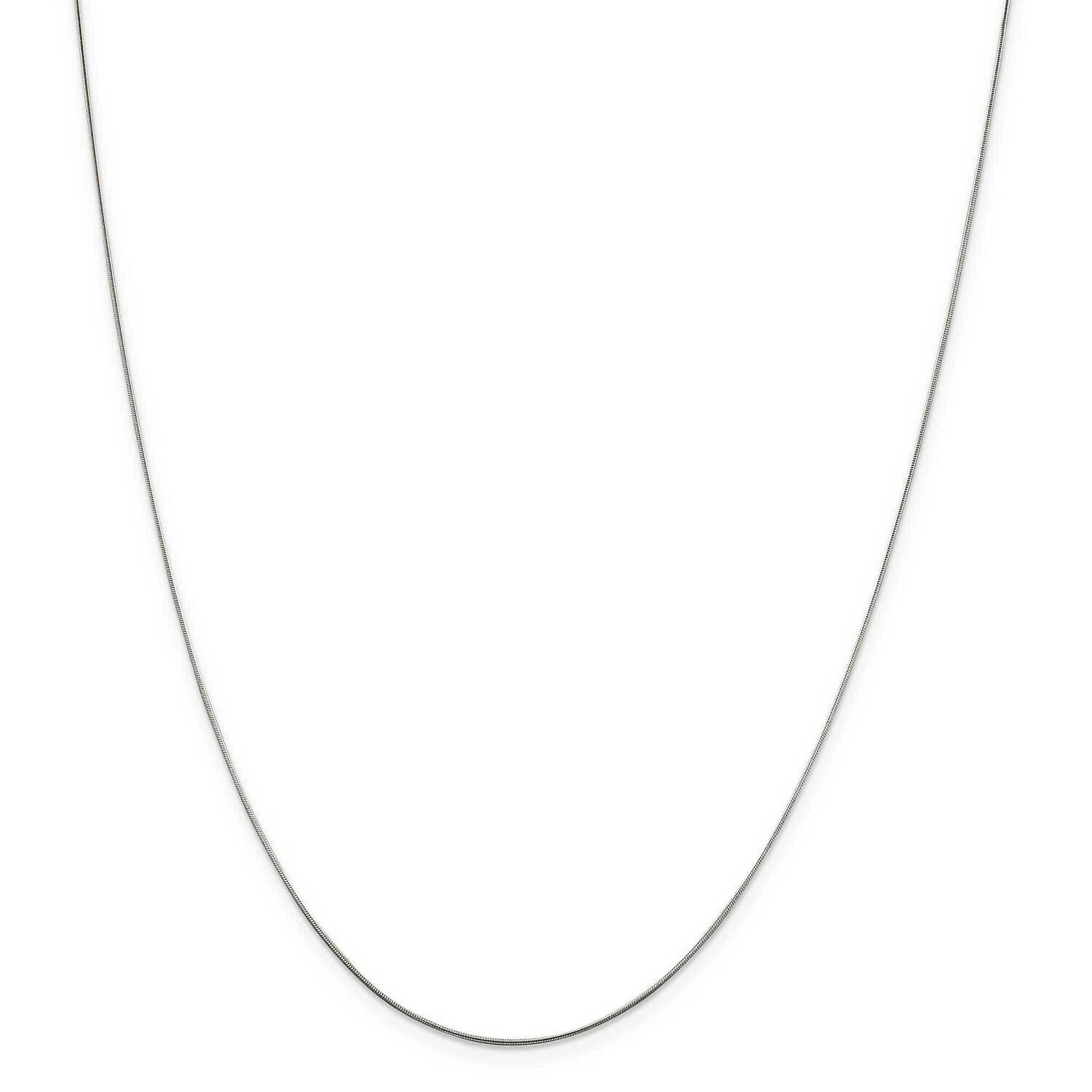 .7mm Snake Chain 14 Inch Sterling Silver QSN015-14