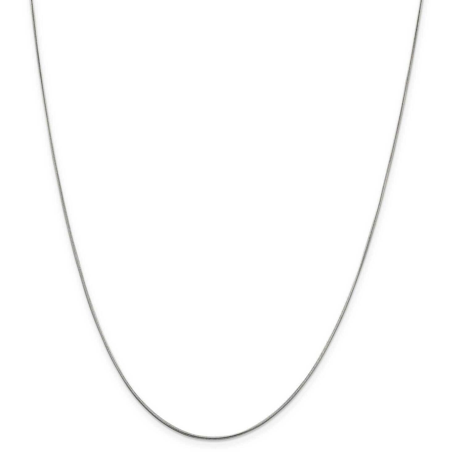 .8mm Snake Chain 30 Inch Sterling Silver QSN020-30