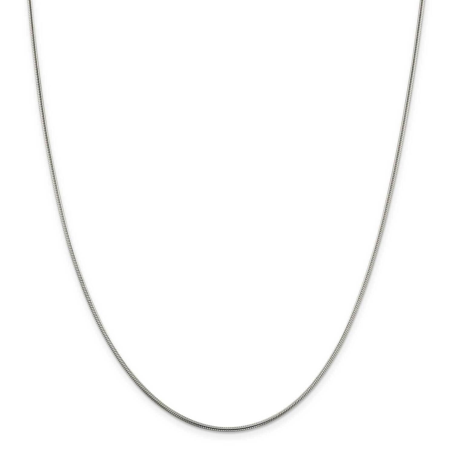 1.5mm Snake Chain 26 Inch Sterling Silver QSN045-26