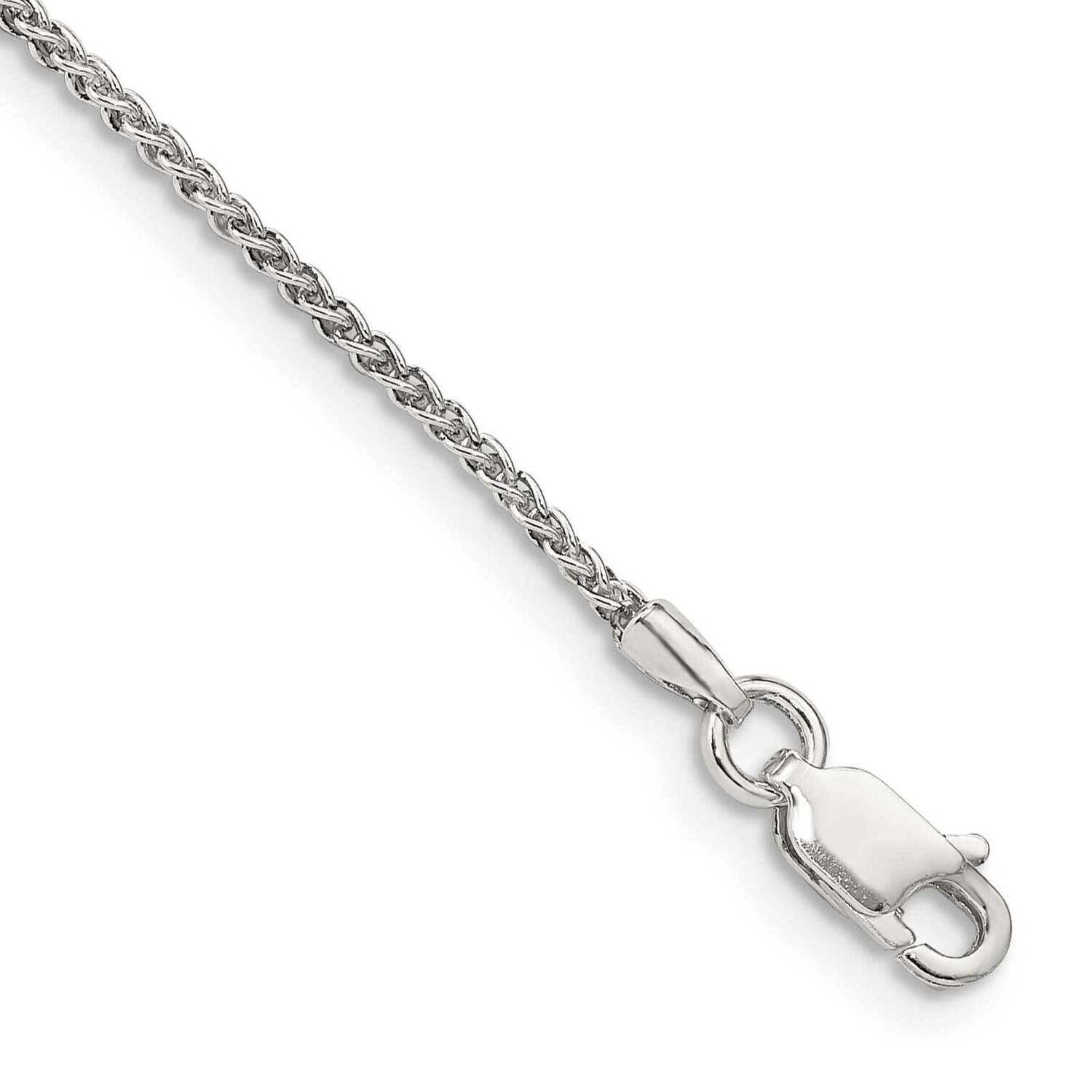 1.5mm Round Spiga Chain 7 Inch Sterling Silver QSP035-7, MPN: QSP035-7,