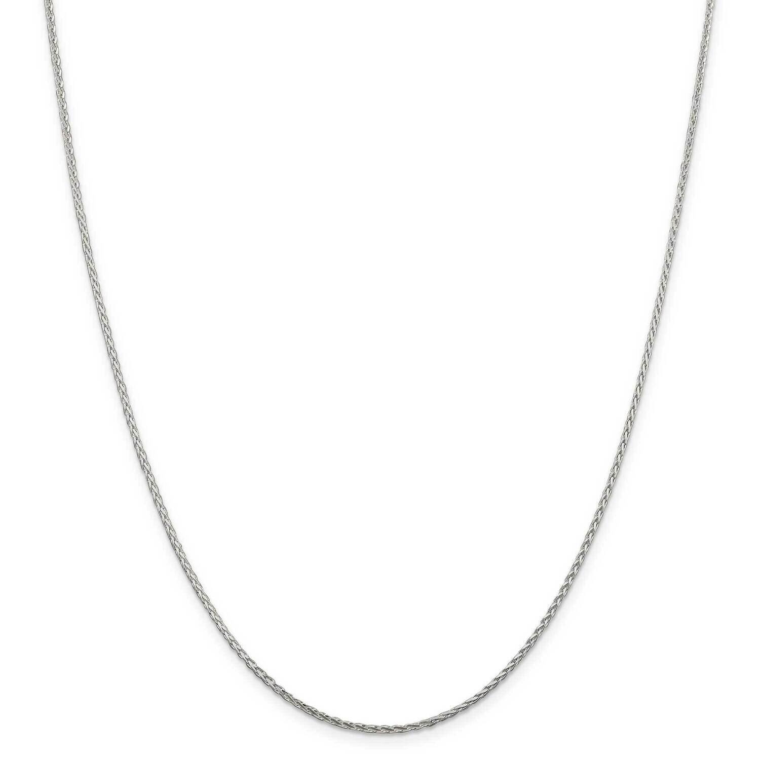1.5mm Diamond-Cut Round Spiga Chain 26 Inch Sterling Silver QSR040-26, MPN: QSR040-26,