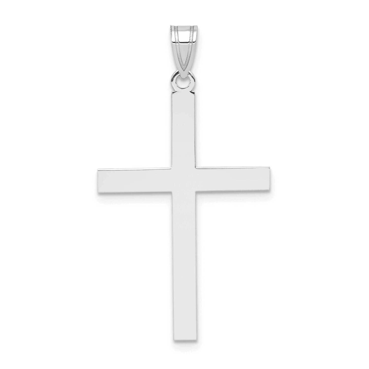Engravable Cross Charm 14k White Gold REL79W, MPN: REL79W,