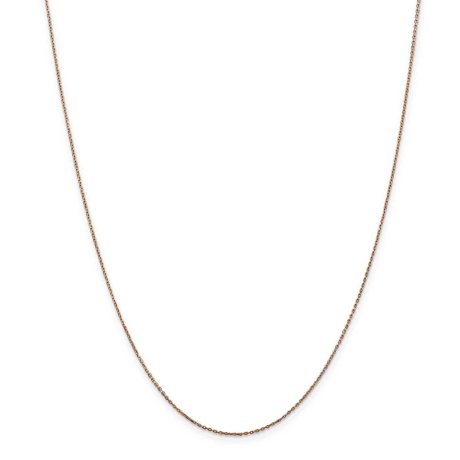 .8mm Diamond-Cut Cable Chain 10 Inch 14k Rose Gold RSC32-10, MPN: RSC32-10, 883957166438