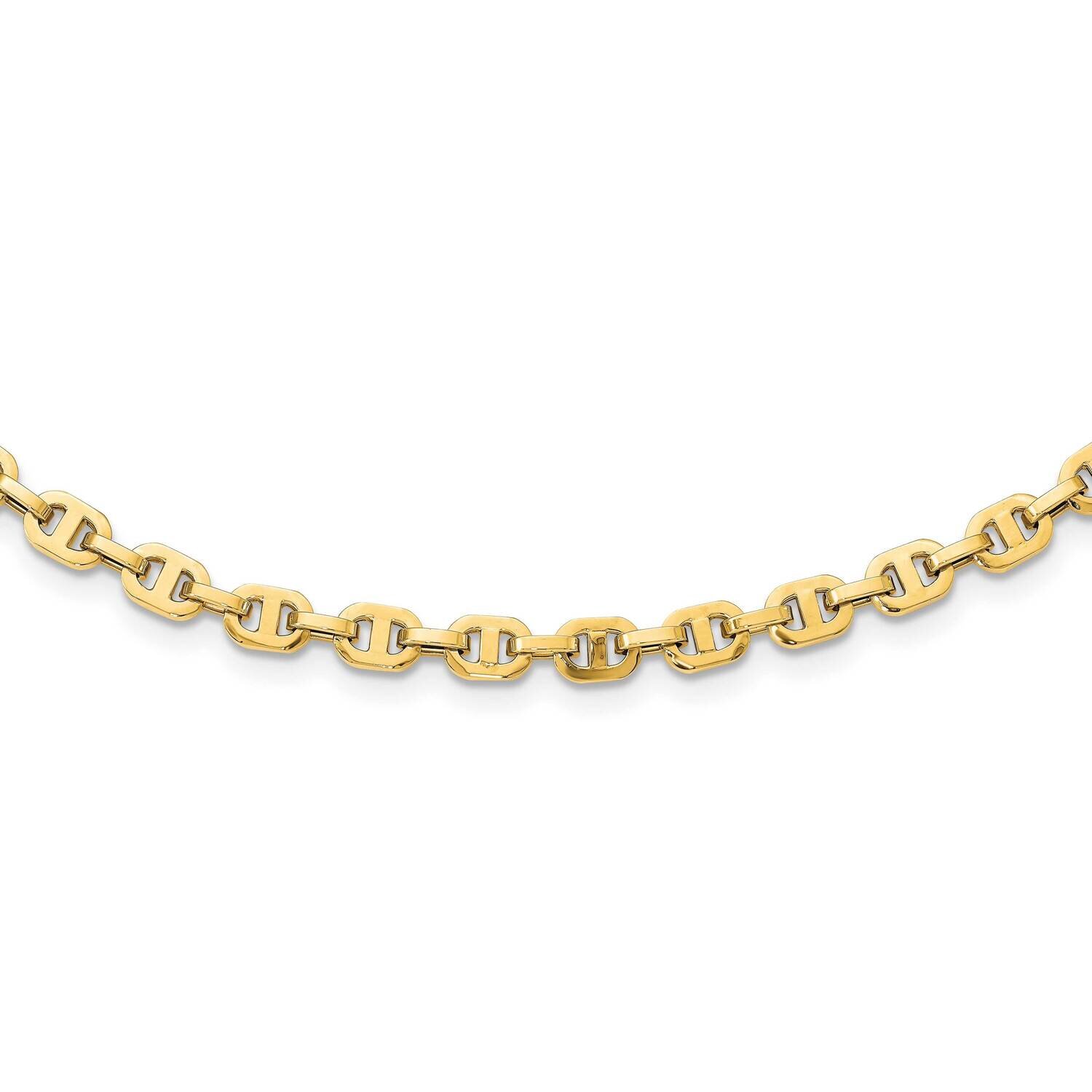 Yellow Polished Fancy Link Necklace 18 Inch 14k Gold SF2799-18, MPN: SF2799-18, 883957928838