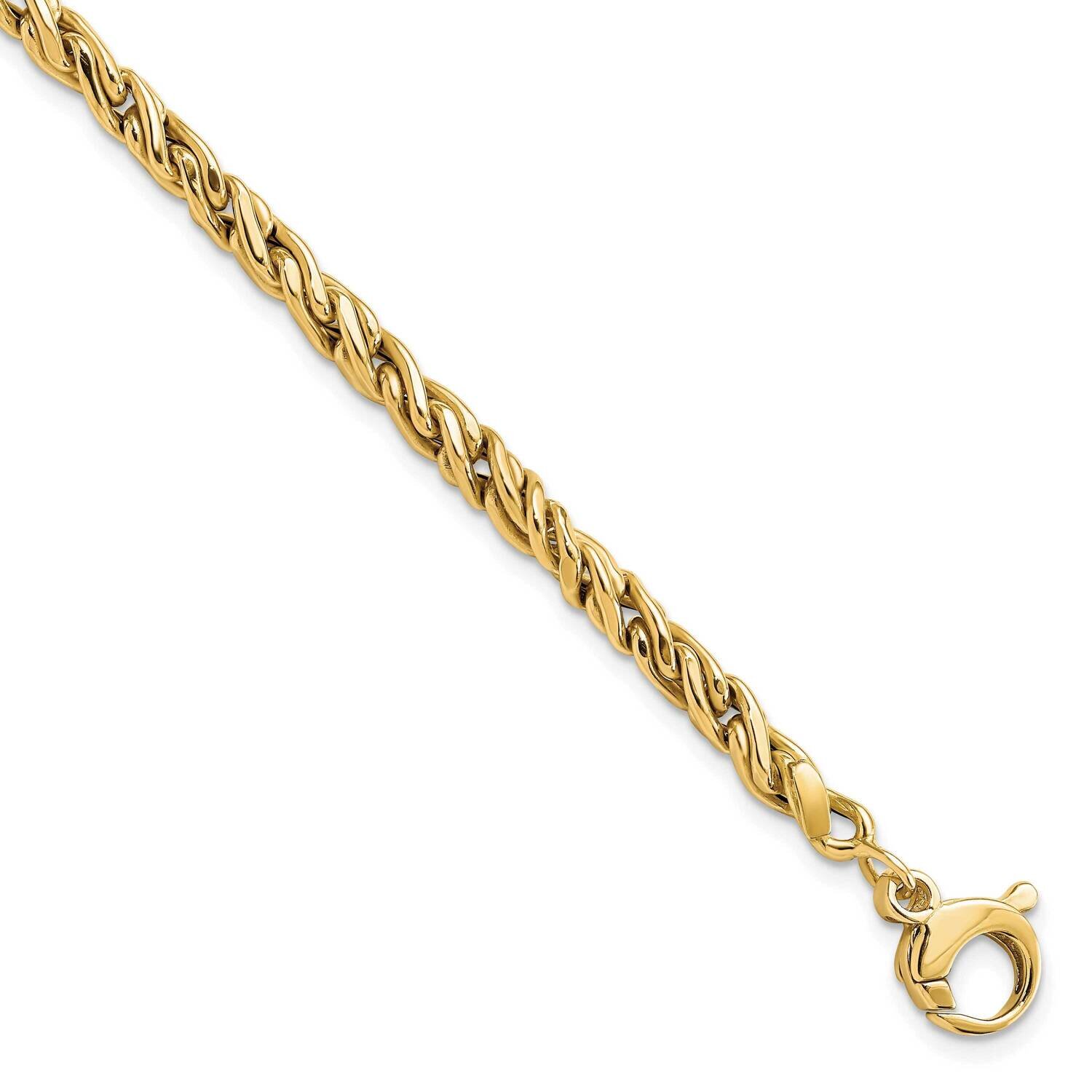 Twisted Fancy Link 7.5 Inch Bracelet 14k Two-Tone Gold Polished SF2801-7.5, MPN: SF2801-7.5, 883957…