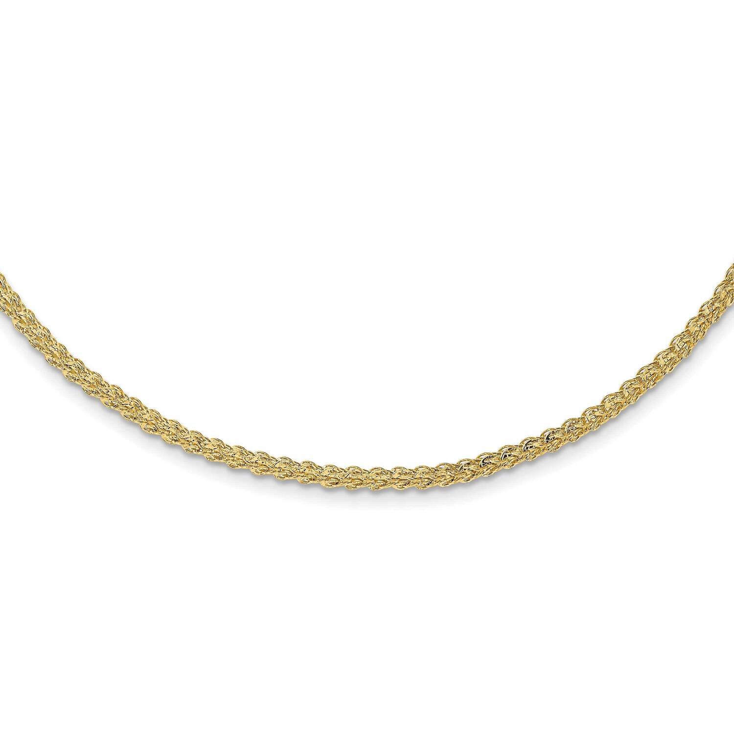 Fancy Link Necklace 18.25 Inch 14k Gold Polished SF2811-18.25