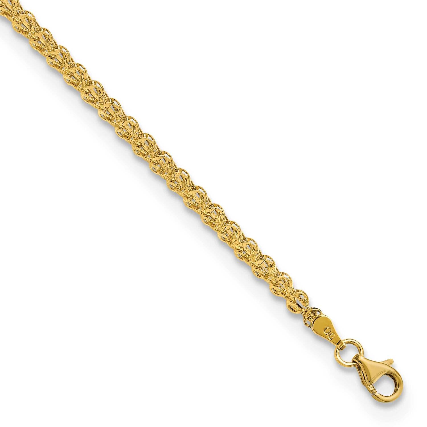 Fancy Link Bracelet 14k Gold Polished SF2811-7.5