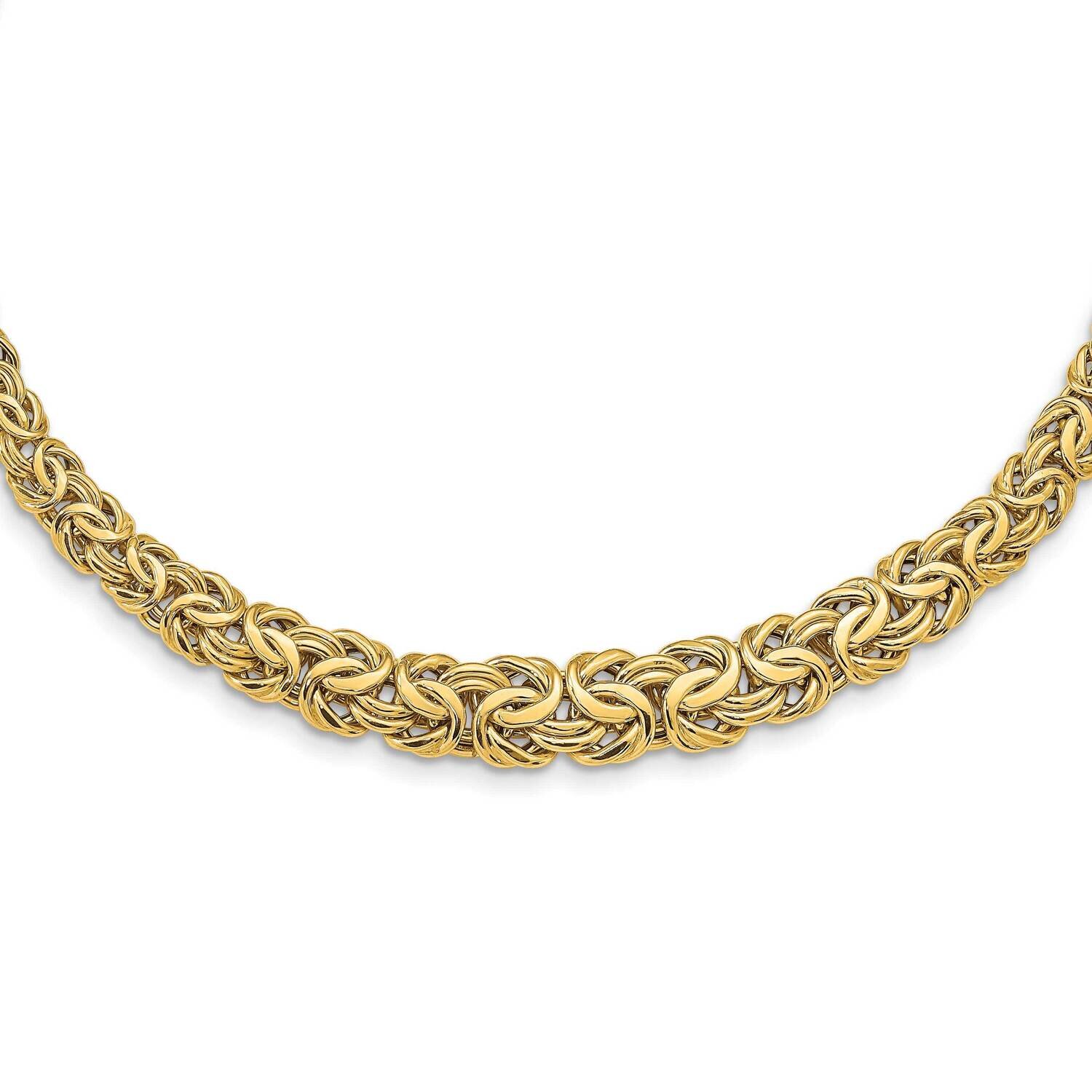 Graduated Byzantine Necklace 17.25 Inch 14k Gold SF2813-17.25, MPN: SF2813-17.25, 883957929163