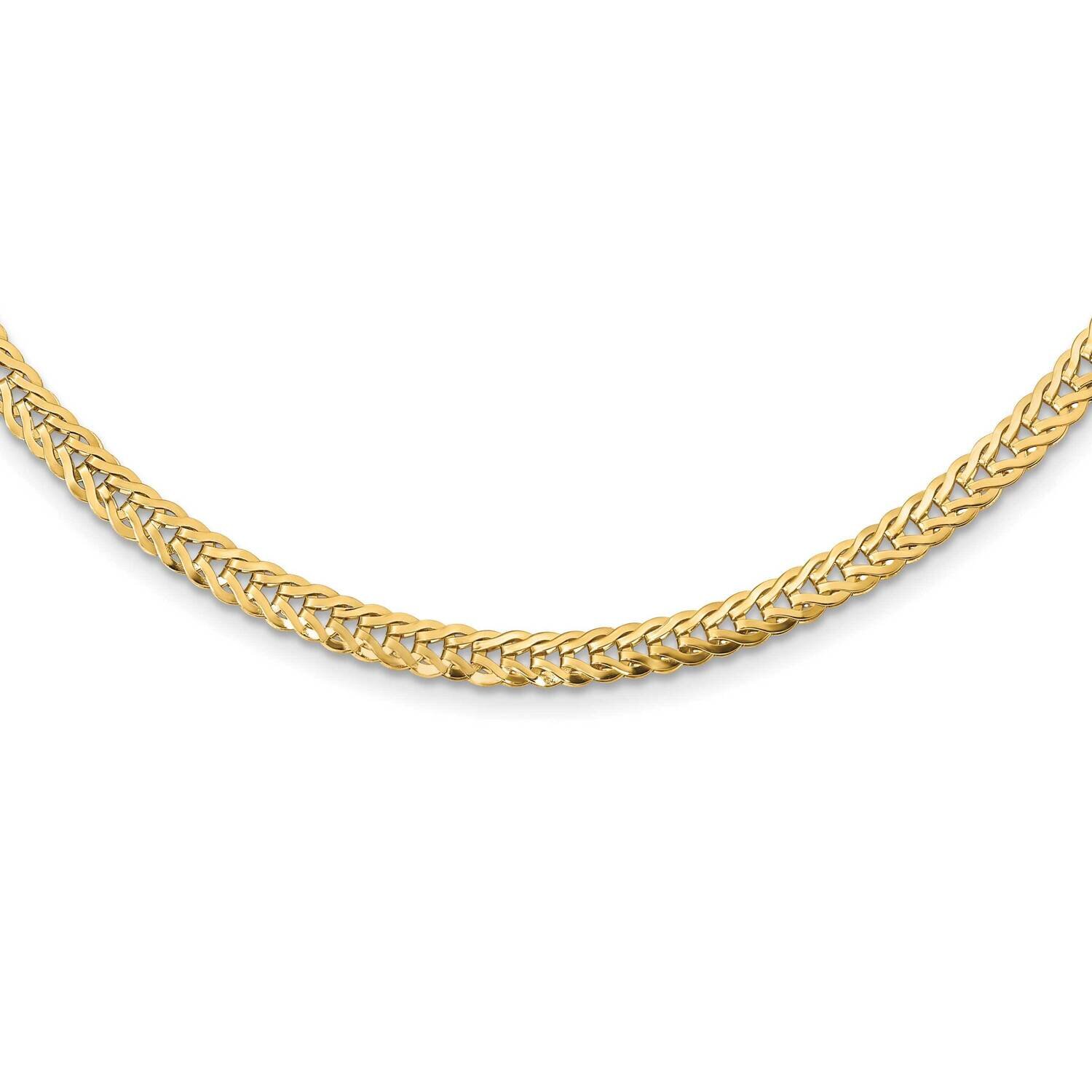 Fancy Link 17 Inch Necklace 14k Gold Polished SF2815-17, MPN: SF2815-17, 883957929231