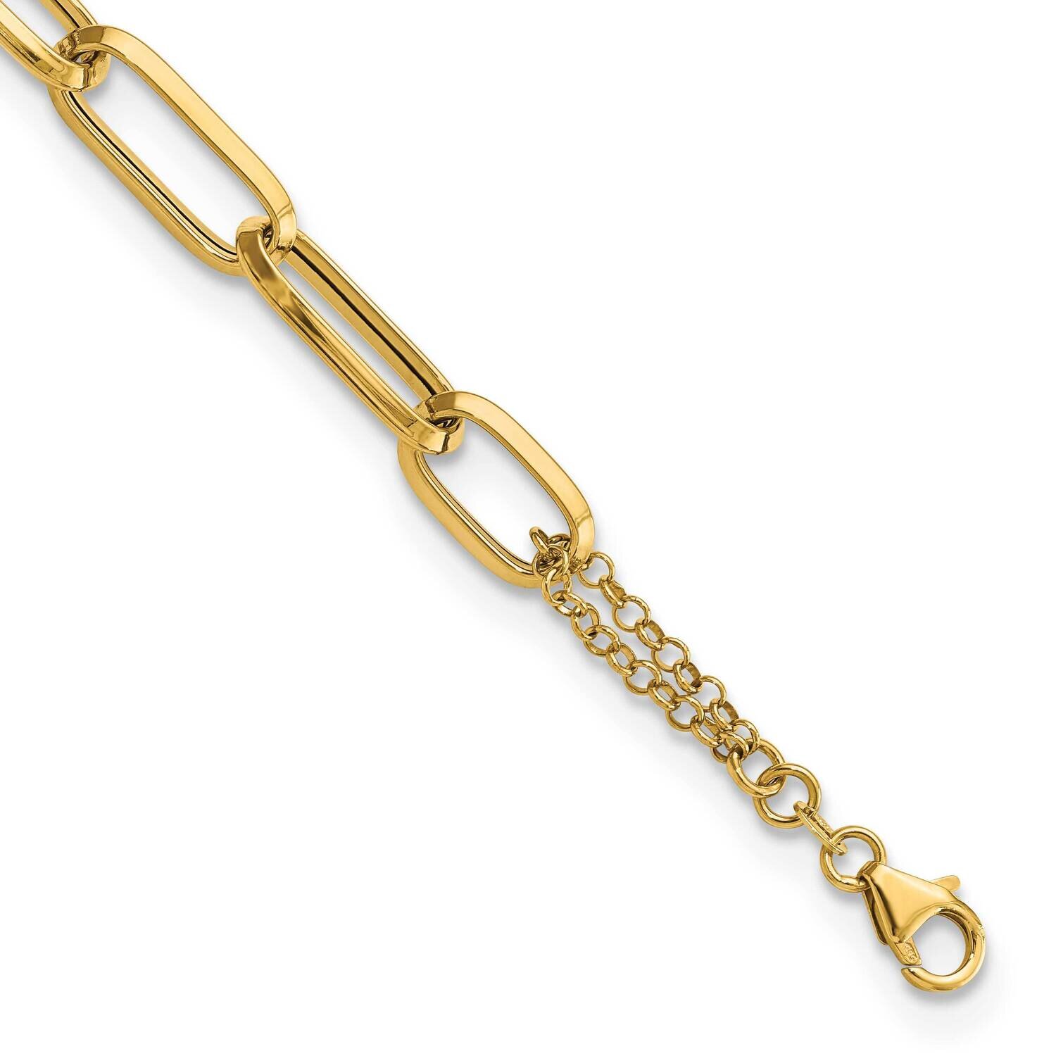 Multi Link 7 Inch Bracelet 14k Gold Polished SF2848-7