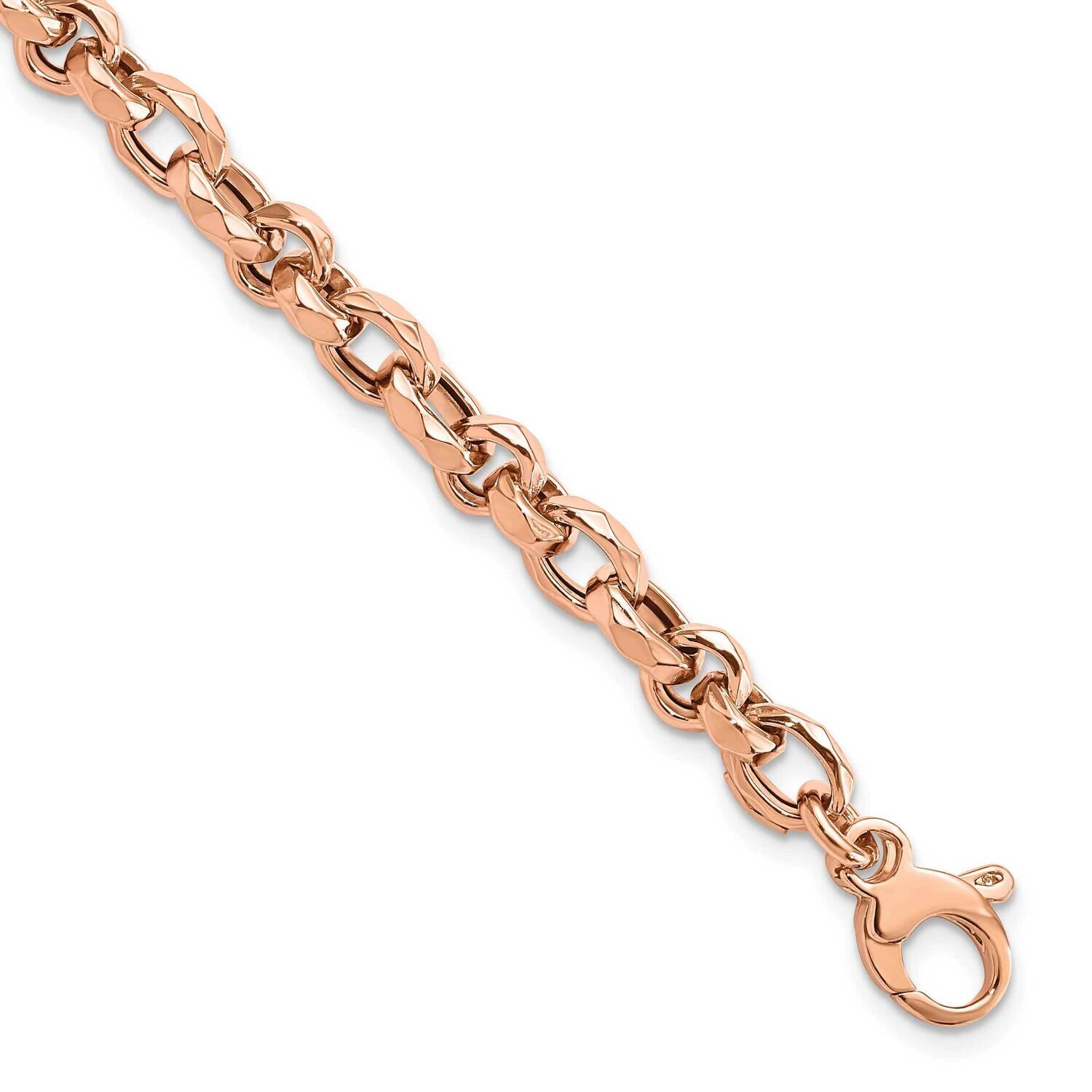 Polished Fancy Link Bracelet 14k Rose Gold SF2855-7.5, MPN: SF2855-7.5, 883957810089