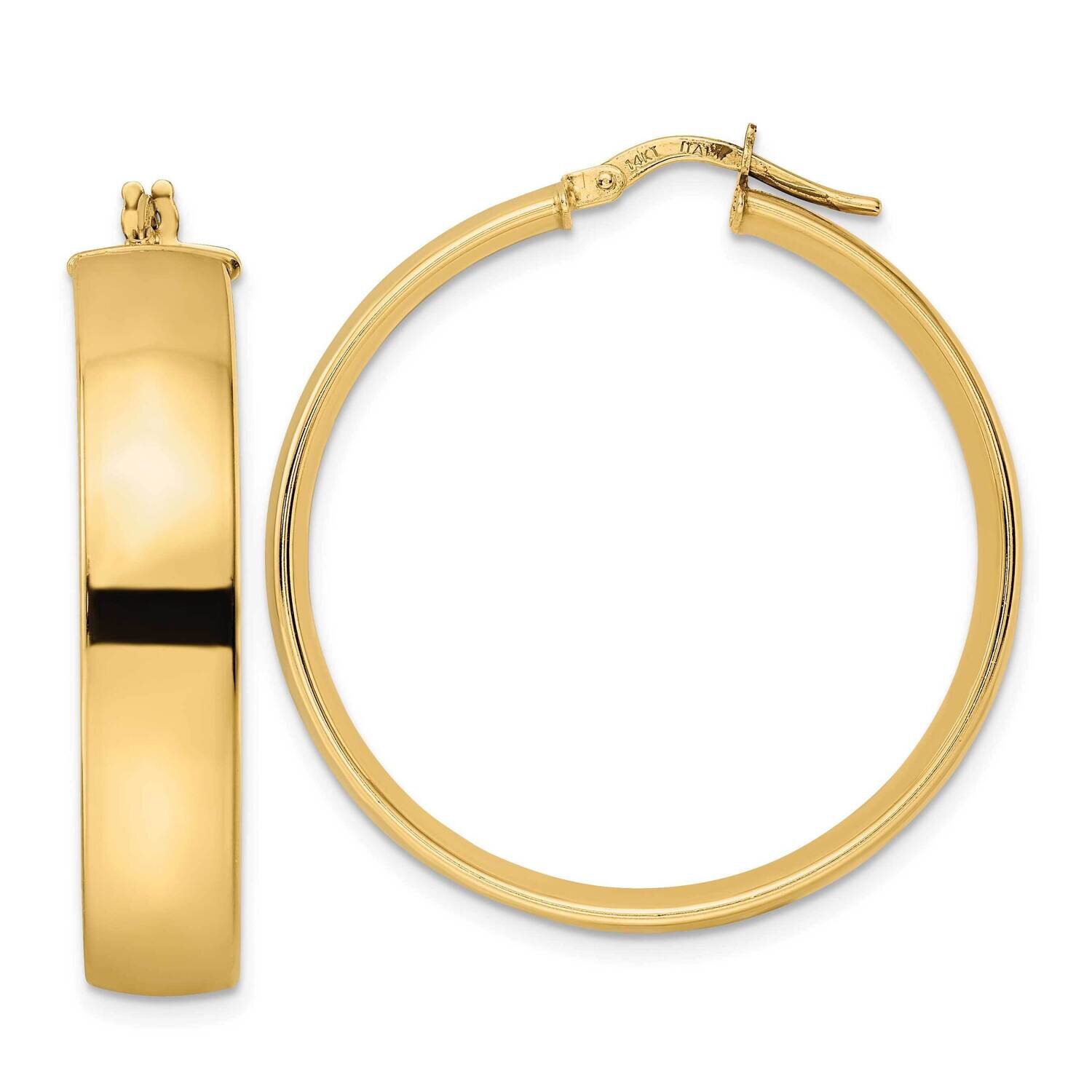 Hoop Earrings 14k Gold Polished TF1991, MPN: TF1991, 883957985152