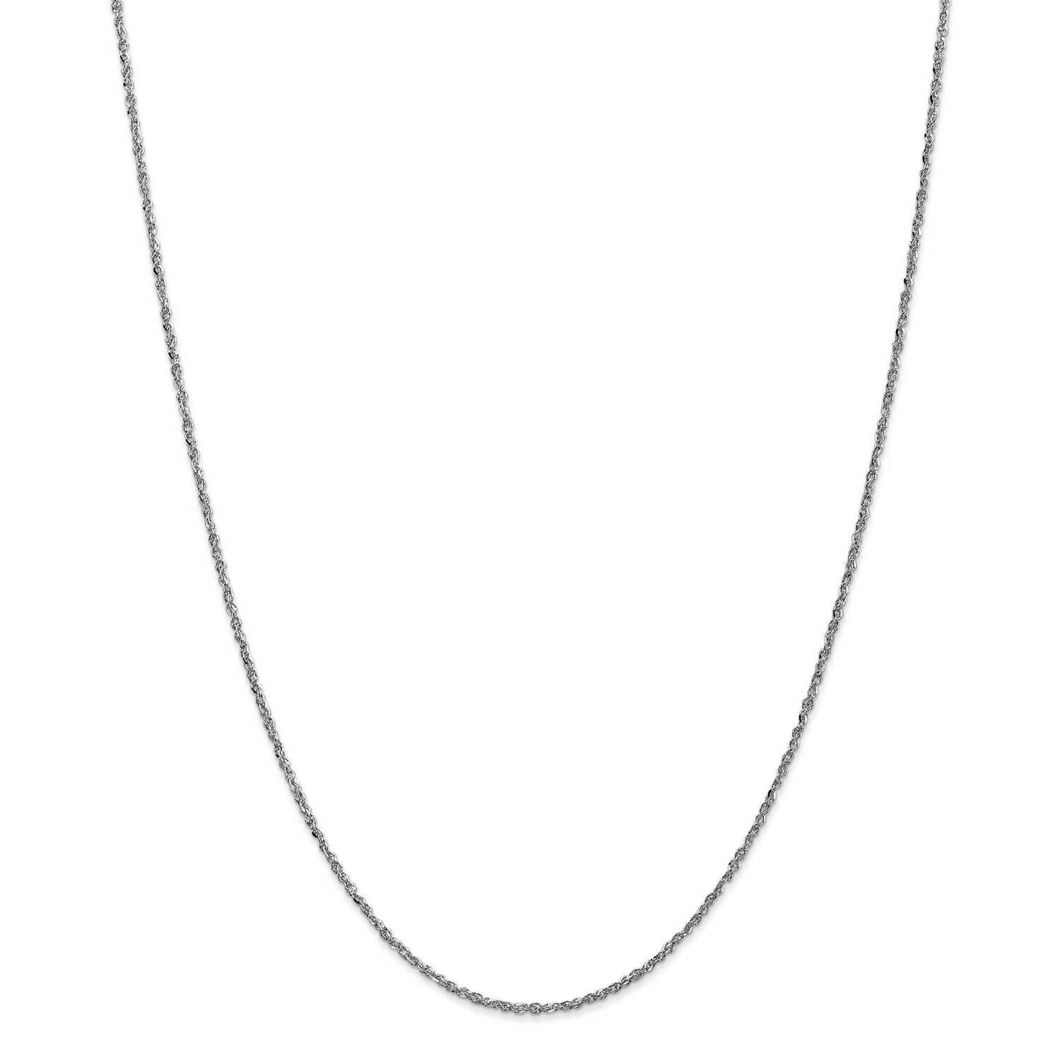 1.7mm Ropa Chain 22 Inch 14k White Gold WRPA028-22