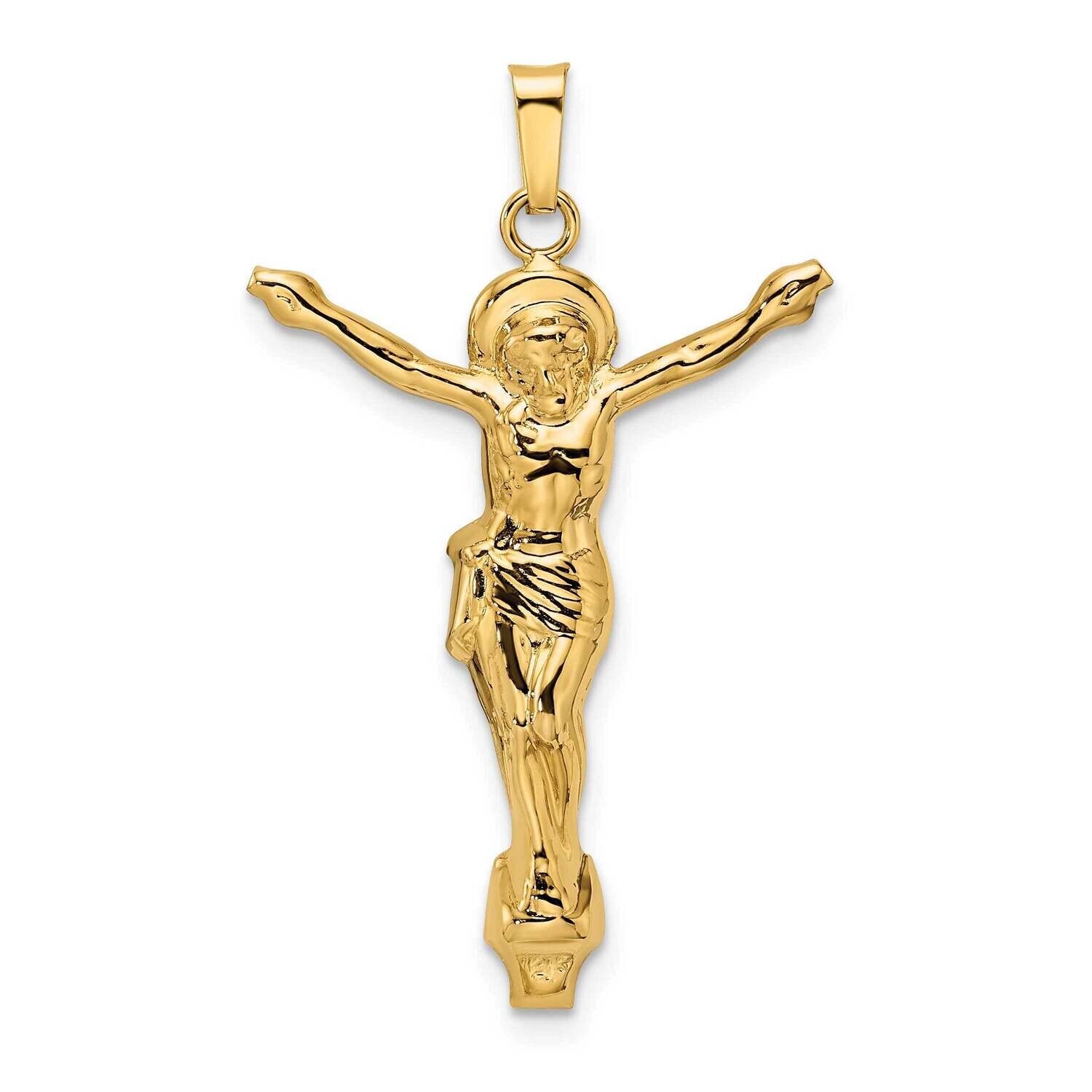 Solid Risen Christ Pendant 14k Gold Polished XR1899
