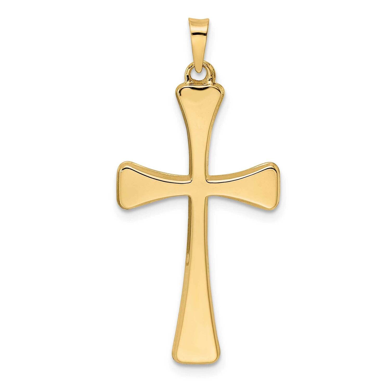 Hollow Cross Pendant 14k Gold Polished XR1954, MPN: XR1954, 883957436562