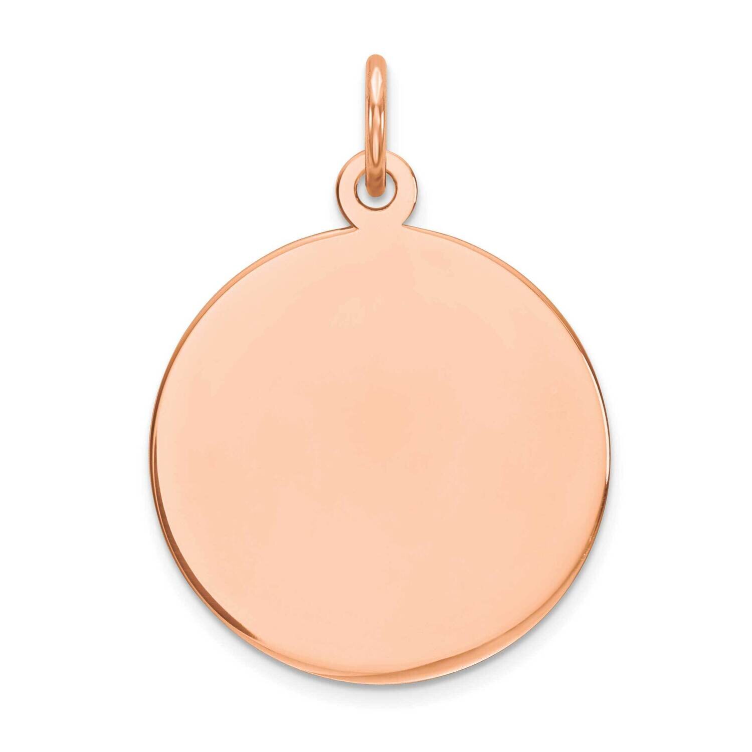 Round Disc Charm 14k Rose Gold XRM538/18, MPN: XRM538/18,