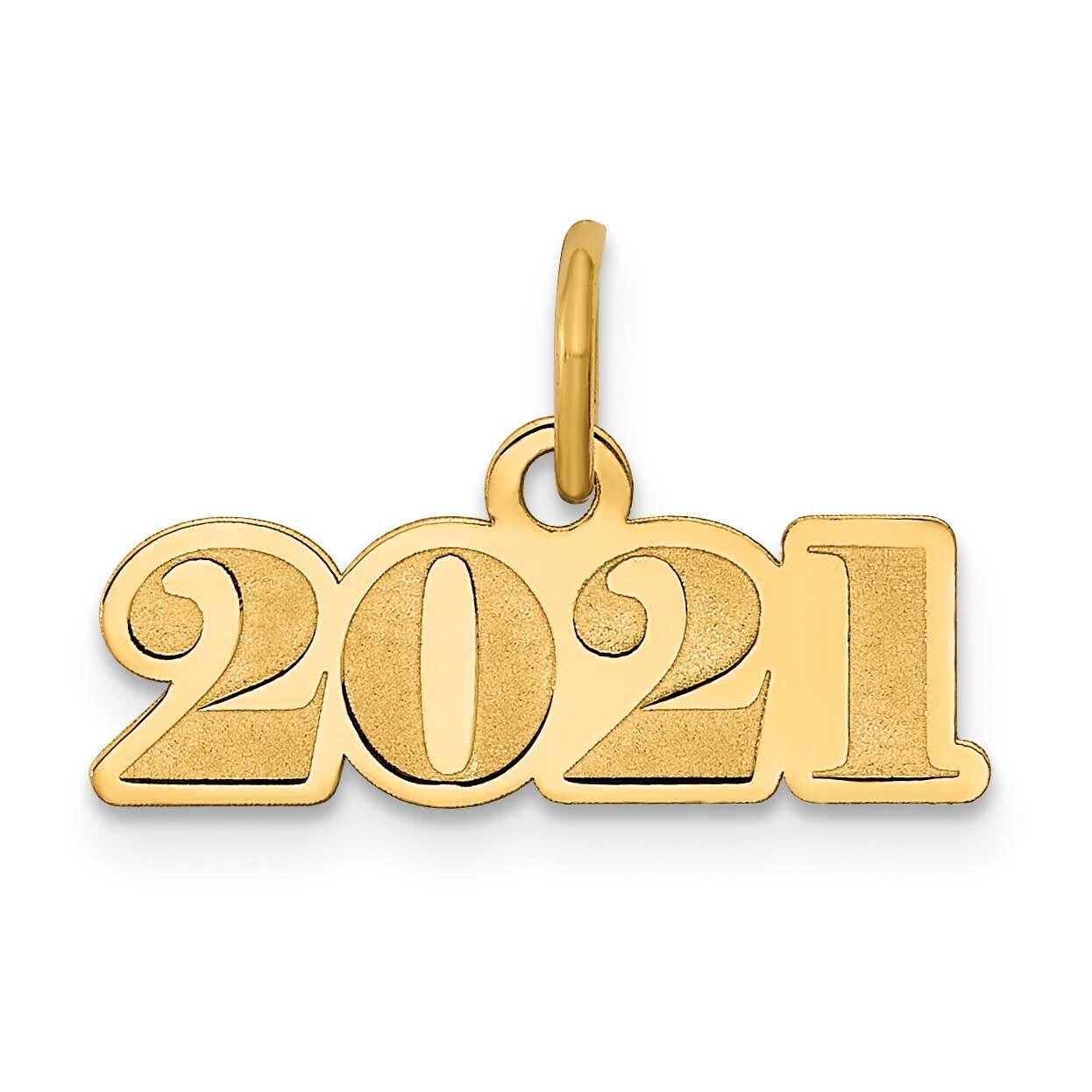 Horizontal 2021 Charm 14k Gold YC1446