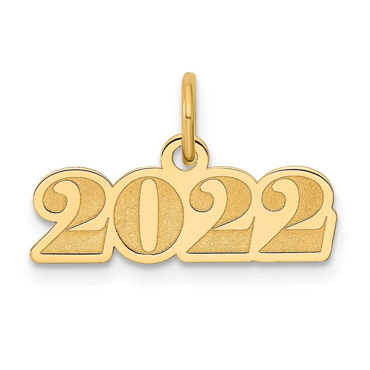 Horizontal 2022 Charm 14k Gold YC1452