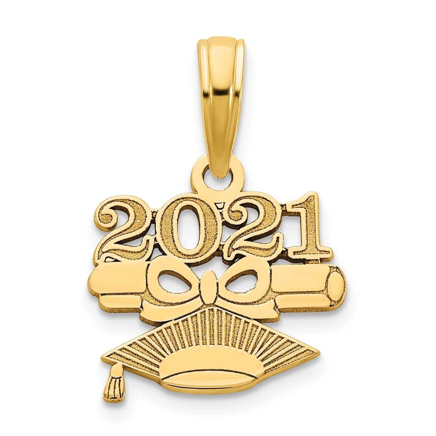 2021-Diploma and Graduation Cap Charm 14k Gold YC1456