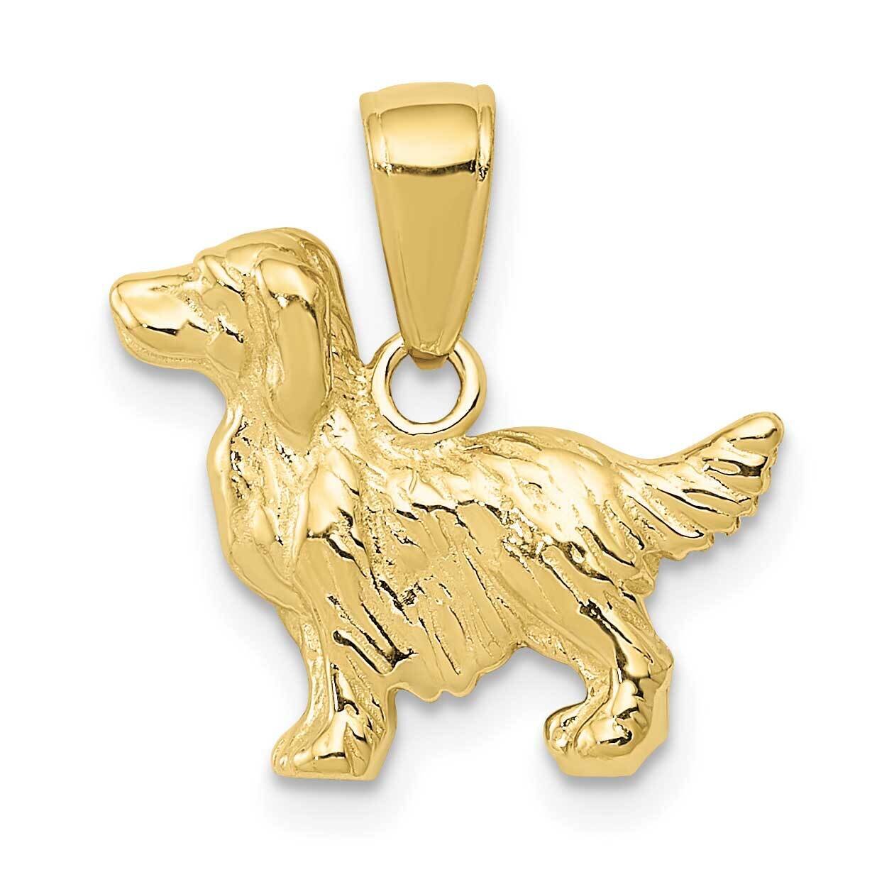 Springer Spaniel Dog Pendant 10k Gold 10C3512