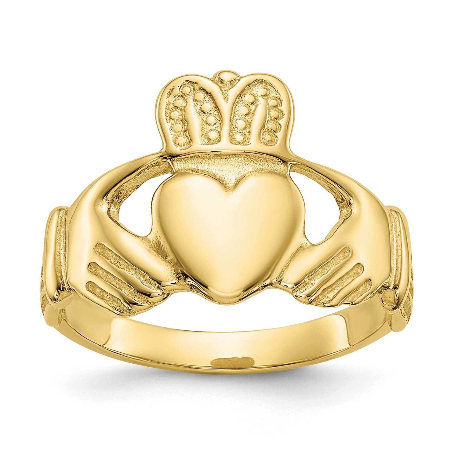 Ladie&#39;s Claddagh Ring 10k Gold Polished 10D1864, MPN: 10D1864, 191101728785