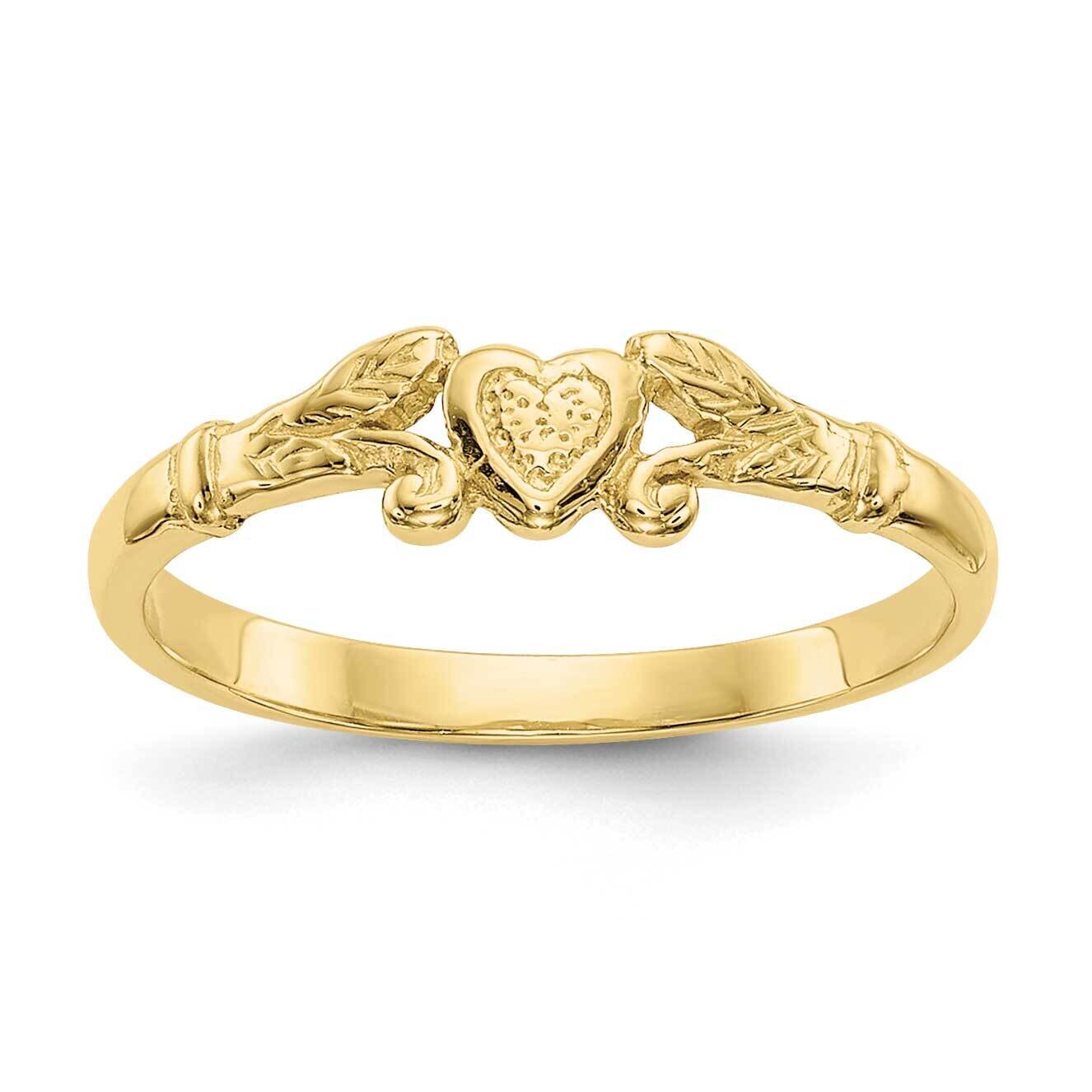 Heart Baby Ring 10k Gold 10K3844, MPN: 10K3844, 191101726576