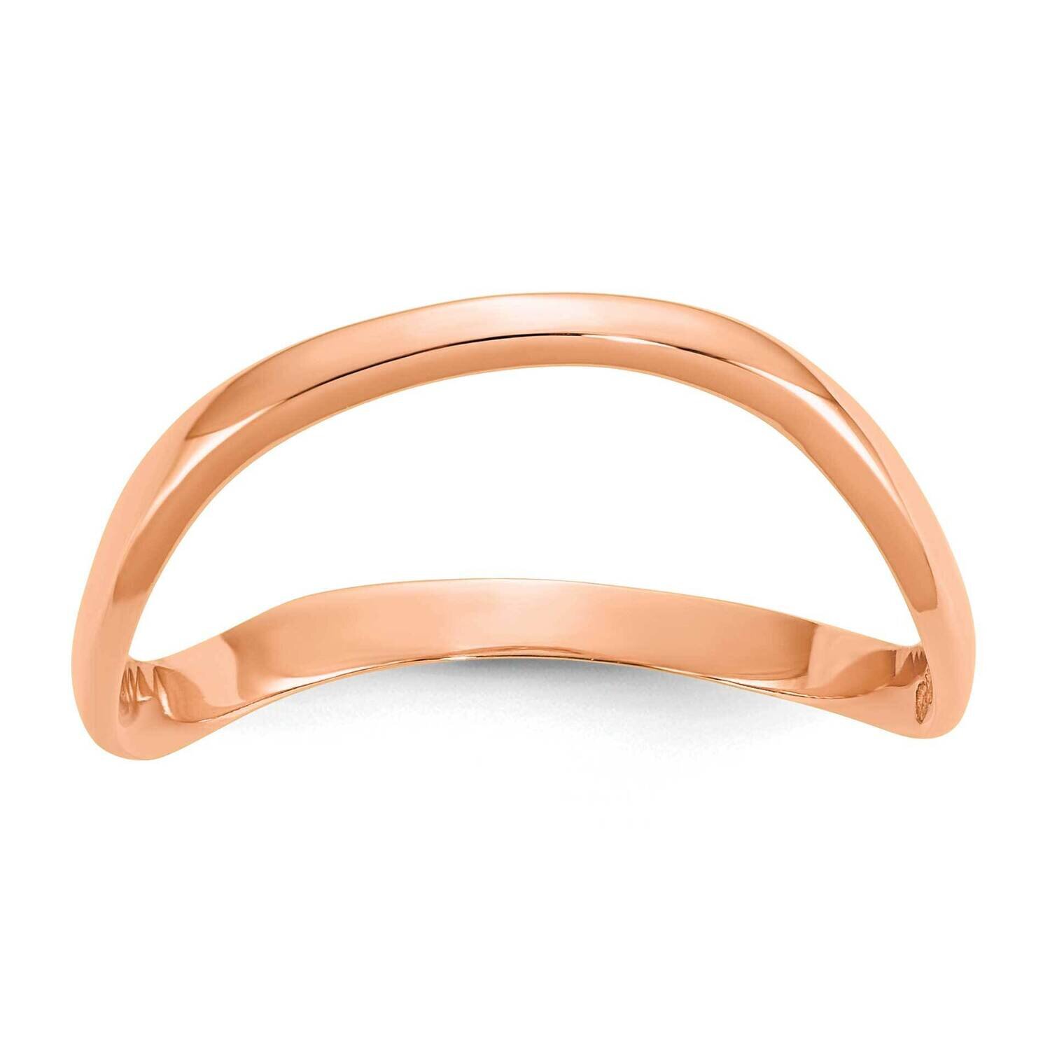 Wave Fashion Thumb Ring 10k Rose Gold 10K5785, MPN: 10K5785, 191101725883