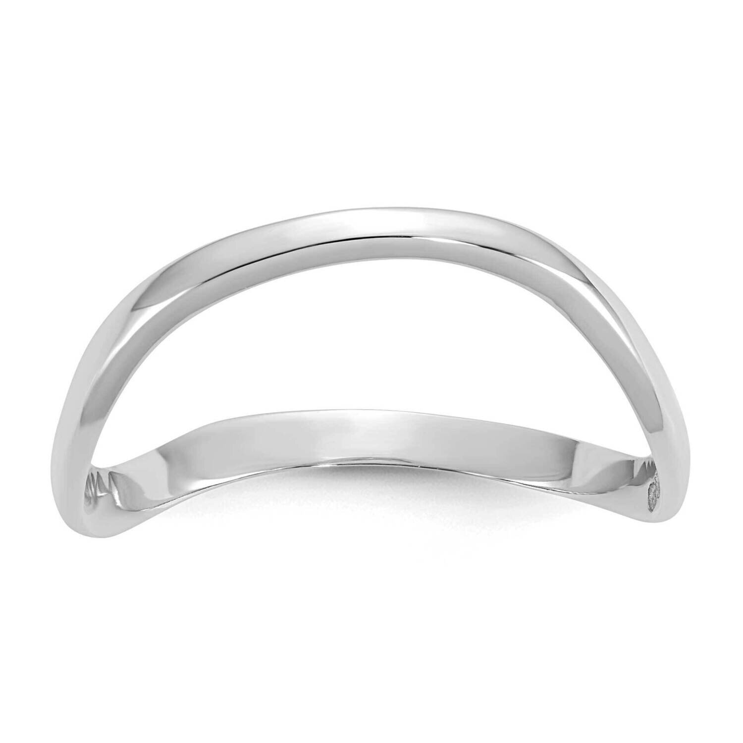 Polished Wave Fashion Thumb Ring 10k White Gold 10K5786, MPN: 10K5786, 191101725852